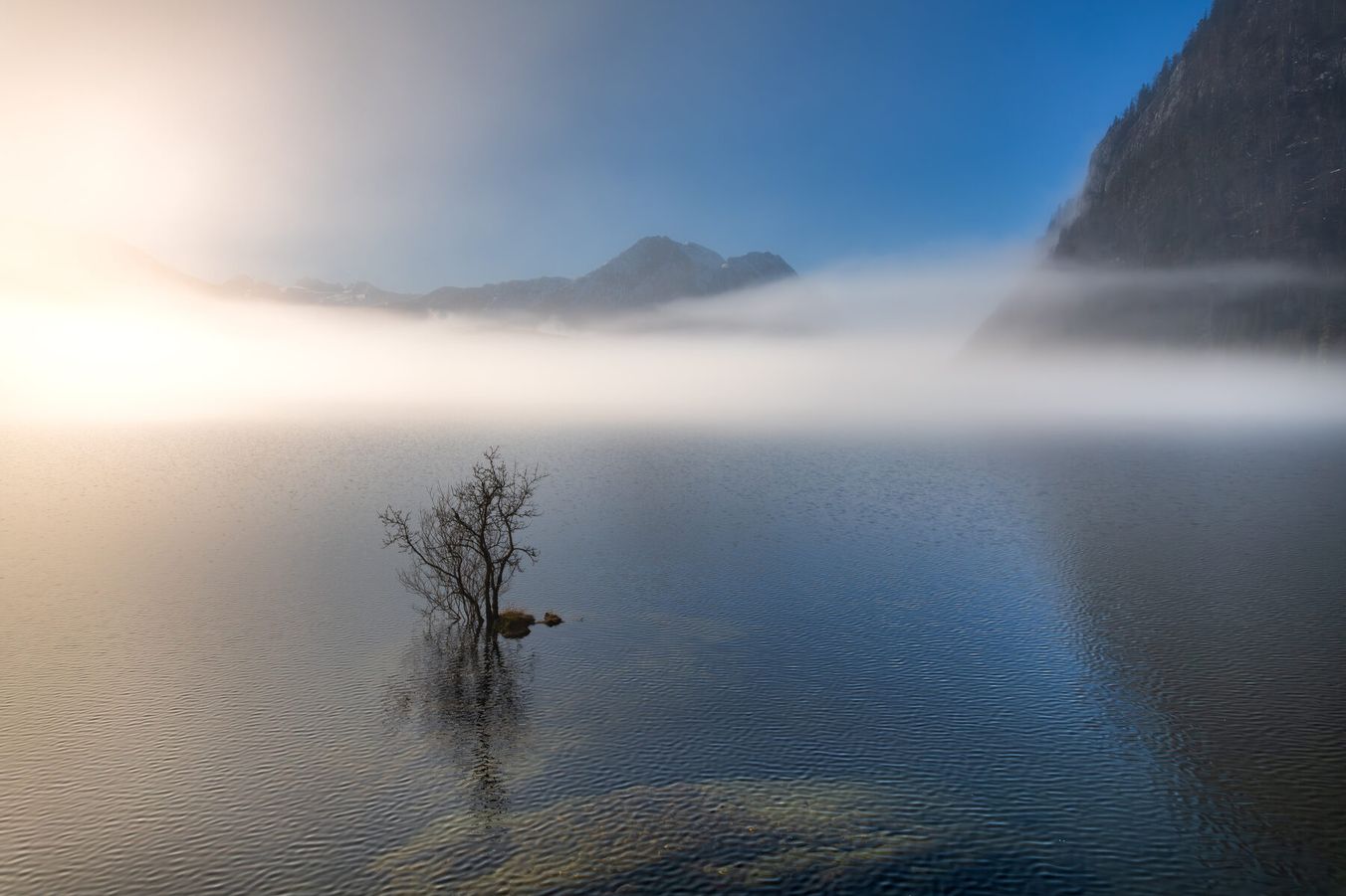 Nebel löst sich auf